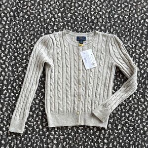 Polo by Ralph Lauren Girl’s Metallic Cable-Knit Cardigan